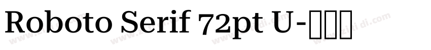 Roboto Serif 72pt U字体转换